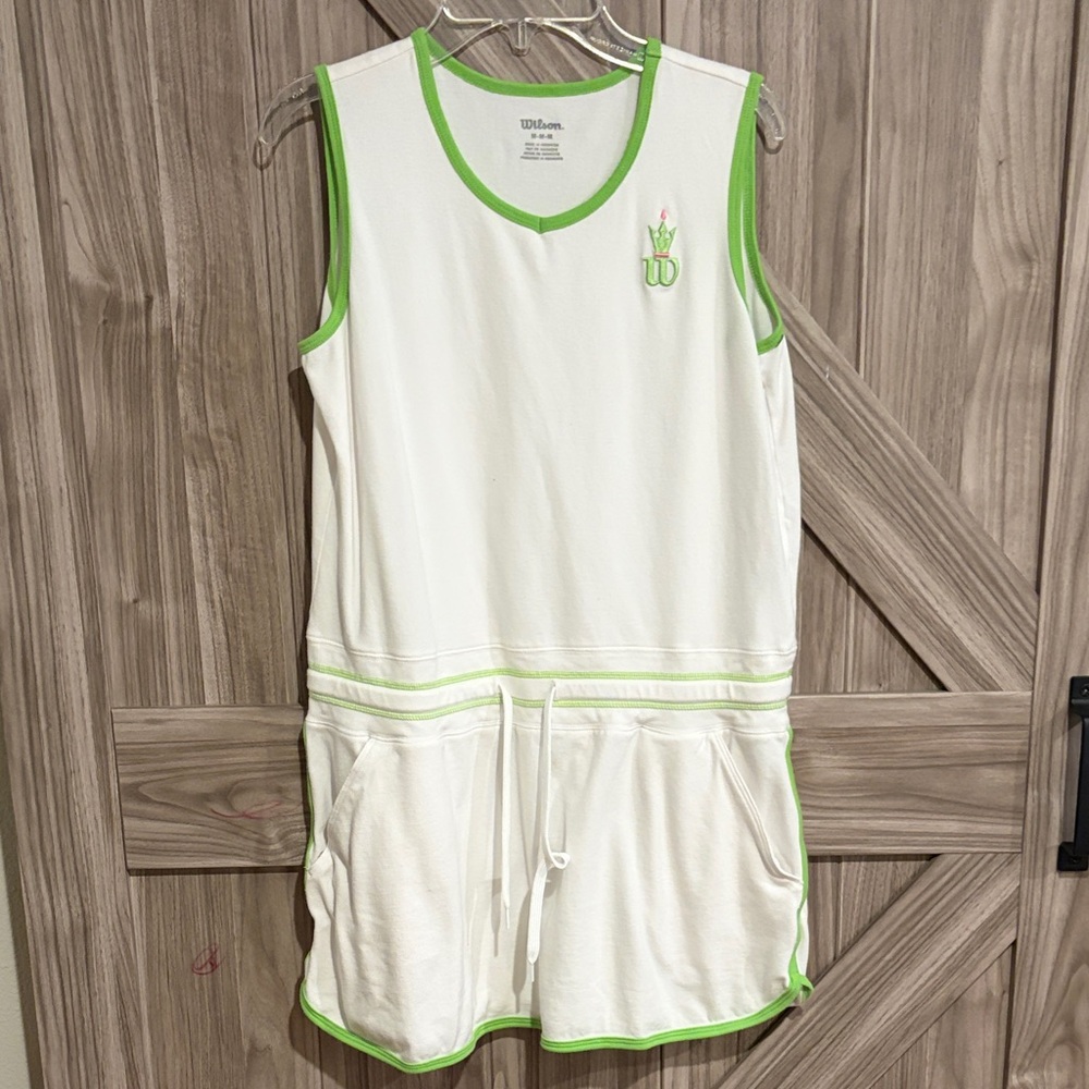 Wilson Tennis Dress with Green Trim